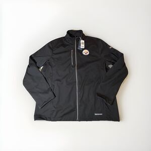 NWT Pittsburgh Steelers Cutter & Buck Full Zip Jacket Men’s XL Black NFL